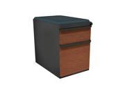 Zapf Mobile Ped with Seat Box File Dark Neutral Collectors Cherry Fronts 23 D Iris Fabric