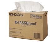 Hospital Specialty Co. TASKBrand Glass Surface Wipers 4Ply 9 4 5 x 17 White 150 Box 6 Box Carton