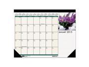 House of Doolittle Floral Photographic Monthly Desk Pad Calendar 22 x 17 2015