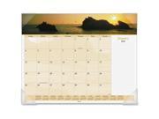 At A Glance Images Of The Sea Monthly Desk Pad Calendar Monthly 22 x 17 1 Year January till December 1 Month Single Page Layout Paper White