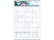 At A Glance Floral Monthly Wall Calendar Monthly 15.50 x 22.75 1 Year January till December 1 Month Single Page Layout Black