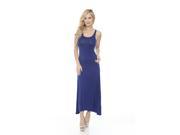 White Mark s Navy Racer Back Maxi Dress