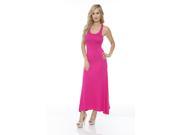 White Mark s Fuchsia Racer Back Maxi Dress