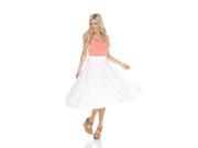 White Mark s White Flared Midi Skirt