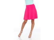 White Mark s Fuchsia Heidi Flare Skirt