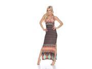 White Mark Women s Brown Nila Maxi Dress