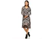 White Mark Women s Brown Naarah Sweater Dress