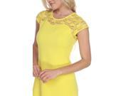 White Mark Women s Yellow Pelagia Dress
