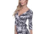 White Mark Women s Hawaiian Ola Wrap Dress