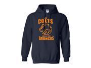 All Colts Grow Up To Be Broncos Hoodie Navy Blue T Shirt Tee Shirt XX Large Navy Blue