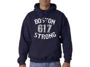 Boston Strong 617 Adult Hoodie Sweatshirt