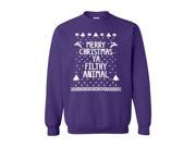 Merry Christmas Ya Filthy Animal Crew Neck Sweatshirt