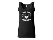 Junior This Girl Loves Her Mom Slogan Design Statement Sleeveless Tank Top