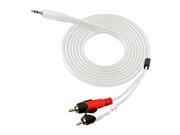 Naztech 3.5mm Stereo to RCA Adapter Cable White