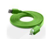 Naztech LED Micro USB Charge Sync Cable with Capacitive Touch Control Green