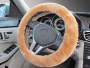 Steering Wheel Cover made from Luxurious Australian Merino Sheepskin Gold