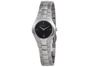 Tissot T Trend T Round Black Dial Stainless Steel Ladies Watch T0960091112100