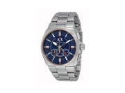 Armani Exchange Chronograph Blue Dial Stainless Steel Mens Watch AX1800