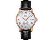 Mido Baroncelli II Automatic Silver Dial Black Leather Mens Watch M86083214