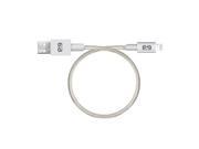 Puregear 61064PG Metallic Charge Sync Cable Lightning 9 Silver