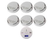 7in1 Smoke Detector Home Security Fire Alarm Sensor LCD Carbon Monoxide Alarm