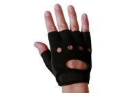 1 Pair Sport Power StretchBack Weight Lifting Gloves Black