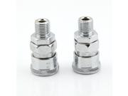 Pack of 2 Male 1 4 Connector Outer Thread Air Compressor Connector