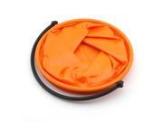 Flexible Portable Water Bucket Foldable with Handle Orange