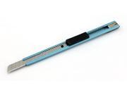 Generic Deluxe Quality 9mm Slim Stainless Steel Auto Lock Snap Off Blade Utility Knife Blue