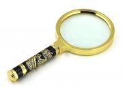Classic Hand Held Magnifying Glass 3 Inch 6X Glass Lens Metal handle