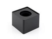 Portable Mic Microphone Interview ABS Square Cube Logo Flag Station Black Sided