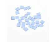 10x10x1mm South North Bridge Soft Silicone Thermal Heat Conductive Pads Heatsink Sheet Pack Of 30