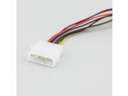 4Pin to 4x3Pin Multi Connector PS Power Supply to Add Addtional Fans Cable 2 Channel 12V 5V