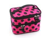 Big Dot Double Designed Portable Fold Travel Cosmetic Bag Make Up Box