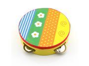 Colorful Musical Toy Baby Kids Cartoon Handbell Clap Drum Tambourine