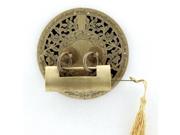 1set 11mmx4.3mm Brass Round Doorknob Cabinet Handle Dresser Knob Drawer Pull with Lock