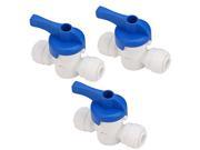 1 4 OD Tube Ball Valve Quick Connect Fitting RO Water Filter System Pack of 5