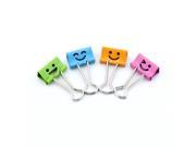Creative Lovely Hollow Beard Mini Binder Clip Pack of 40 Assorted Colors