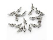 Pack Of 20 pcs M6 Metric Butterfly Nuts Stainless Steel 304 Silvery White