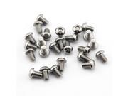 Pack of 25pcs M8*12MM Button Head Hex Socket Cap Screws 304 stainless steel bolts