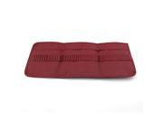 Pencil Case Bag Pencil Wrap Roll Up Drawing Sketching Pencil Holder can hold 45PCS Dark Red