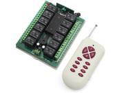 DC 12V 12 Channels Relays Learning Smart Wireless Remote Control Switch White Transmitter with Red Button