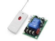 RF AC 220V 30A 1 Channel One Relay Wireless Learning Remote Control Switch White Color Type Transmitter