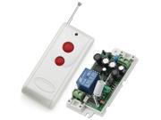 RF AC 100 240V 1000W 1 Channel One Relay Wireless Learning Remote Control Switch White Color Type Transmitter