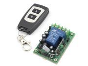 RF AC 100 240V 2500W 1 Channel One Relay Wireless Learning Remote Control Switch Black Type Transmitter with 2 Keys