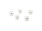 100Pcs 6mm Round Rivets and Faux Lace Pearls Set for DIY Crafts