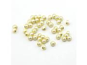 100Pcs 10mm Round Rivets and Faux Lace Pearls Set for DIY Crafts