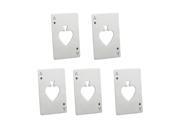 Pack of 5PCS Aspire Credit Card Stainless Steel Bottle Opener