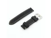 Black Leather Watch Band Strap Replacement Watch Belt 22mm