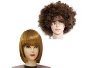 Halloween Costume Party Cosplay Dance Football Fans Afro wig Bobo Wig